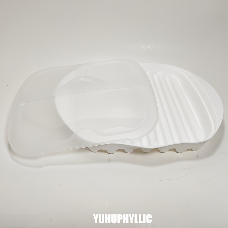 YUHUPHYLLIC Microwave Bacon Cooker Tray with Lid Non-Slip, Fat-Draining Design for Quick Bacon Prep in NZ Kitchens
