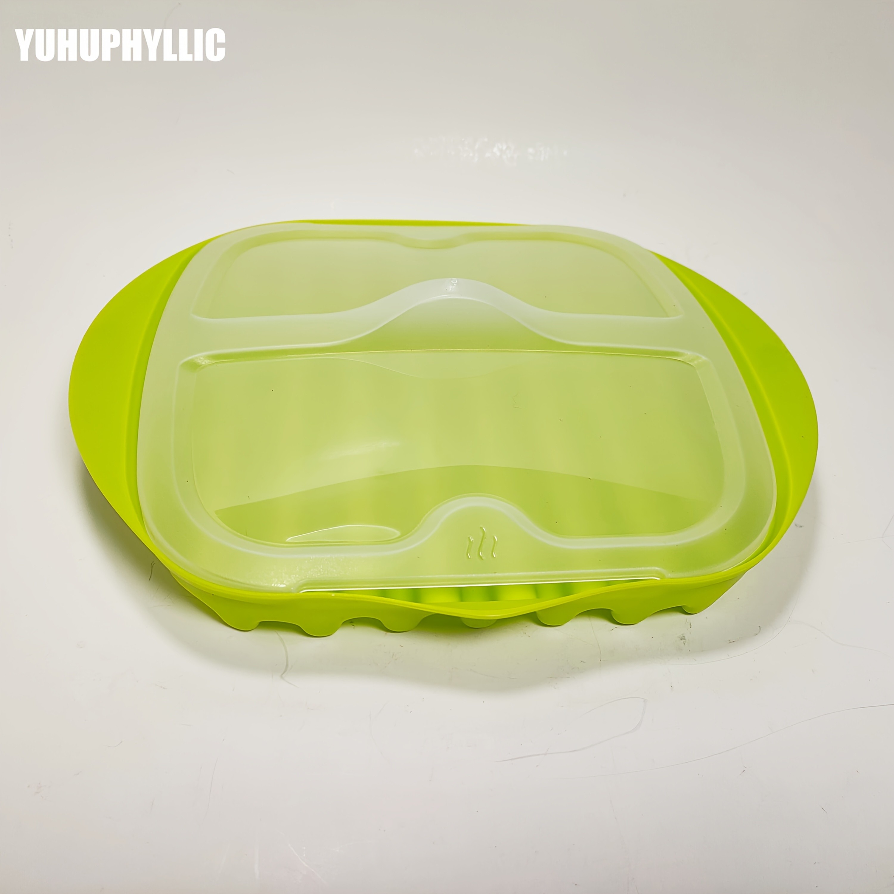 YUHUPHYLLIC Microwave Bacon Cooker Tray with Lid Non-Slip, Fat-Draining Design for Quick Bacon Prep in NZ Kitchens