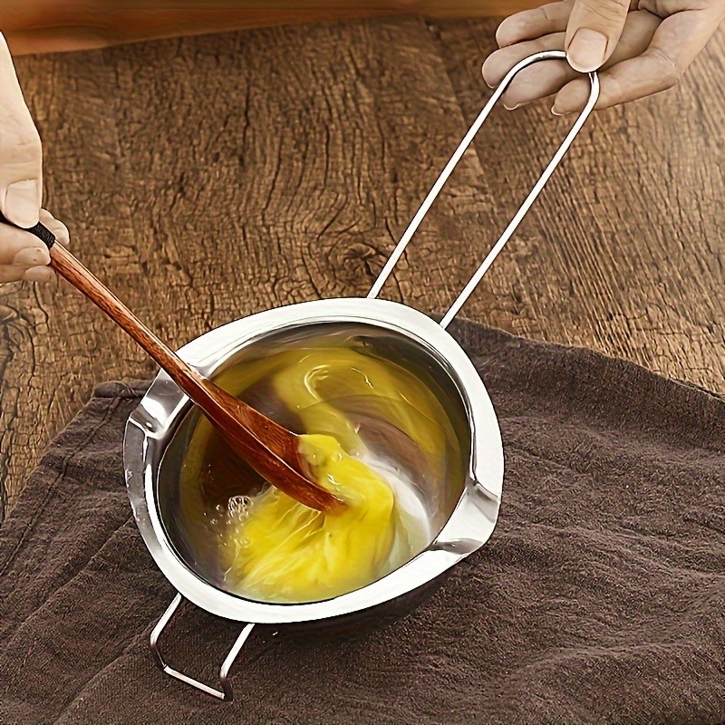 YUHUPHYLLIC Stainless Steel Chocolate Melting Pot Double Boiler for Baking, Fondue & Multi-Purpose Melting