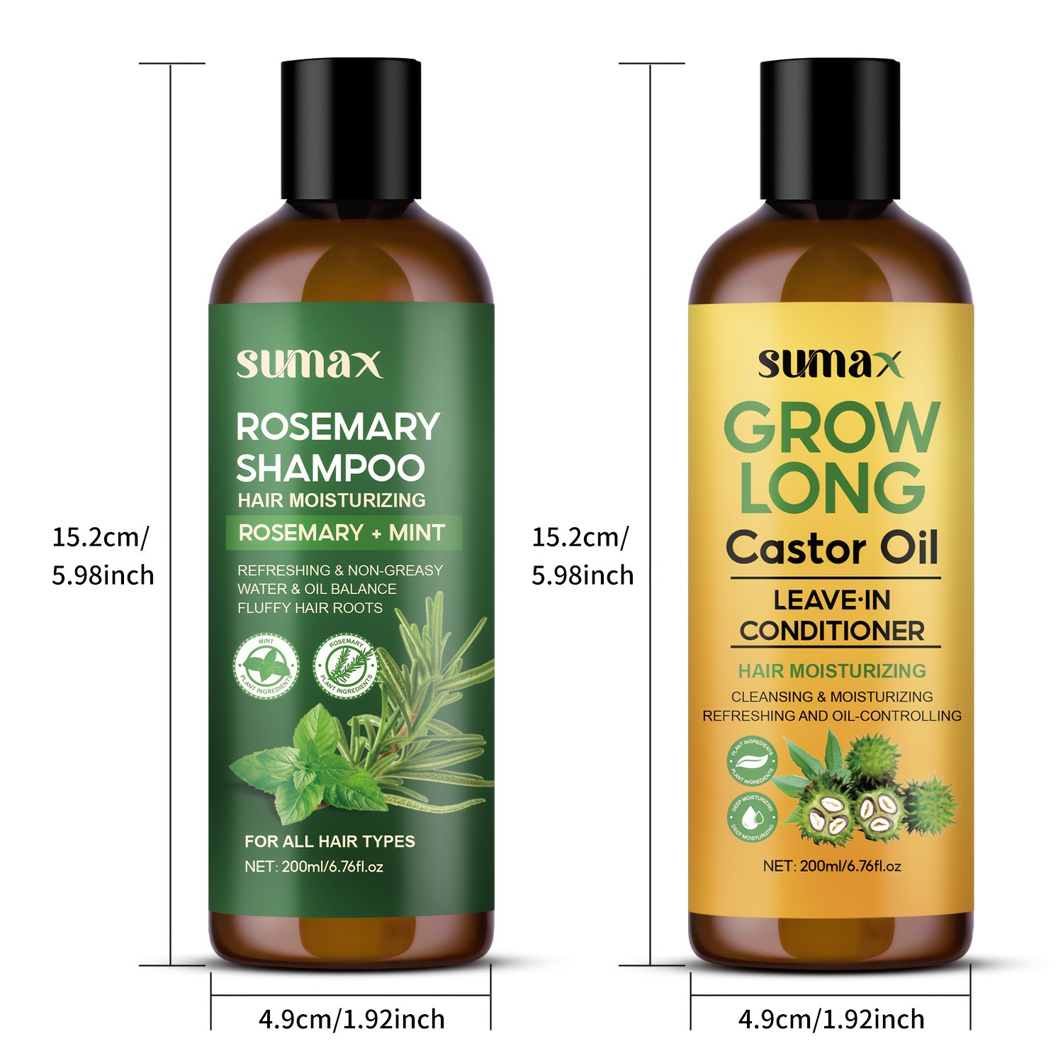 SUMAX Rosemary Hair Shampoo and Conditioner Set