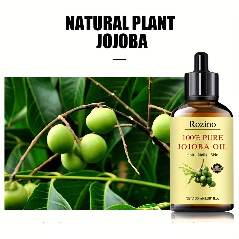 Natural Jojoba Oil Essential Oil Versatile Skincare for Massage, Hair, Face, and More