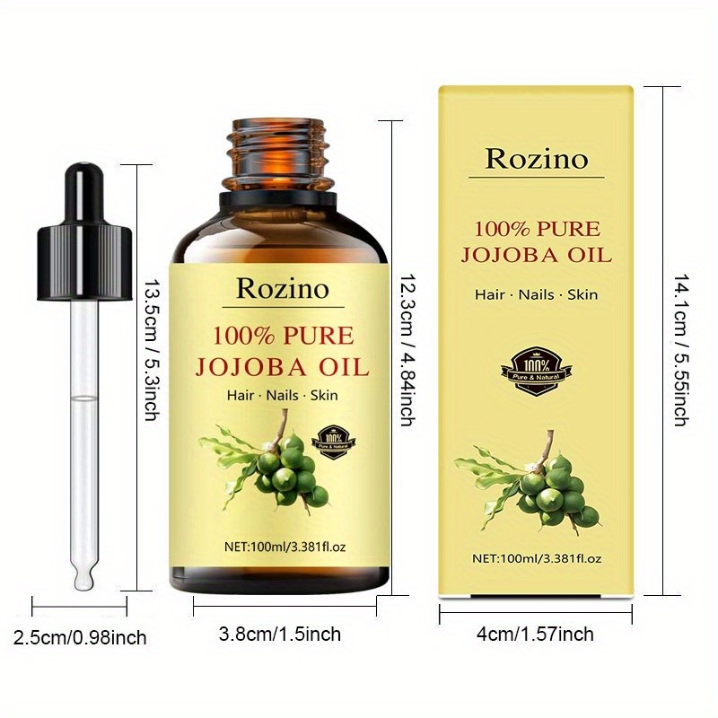 Natural Jojoba Oil Essential Oil Versatile Skincare for Massage, Hair, Face, and More