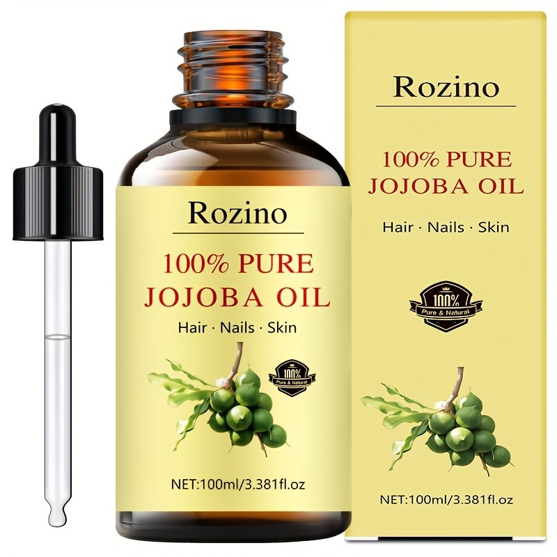 Natural Jojoba Oil Essential Oil Versatile Skincare for Massage, Hair, Face, and More