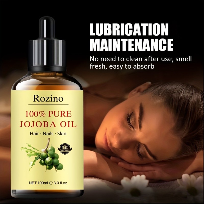 Natural Jojoba Oil Essential Oil  Versatile Skincare for Massage, Hair, Face, and More
