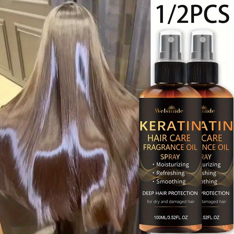 WELSUNDE Keratin No-Wash Hair Serum Oil Spray