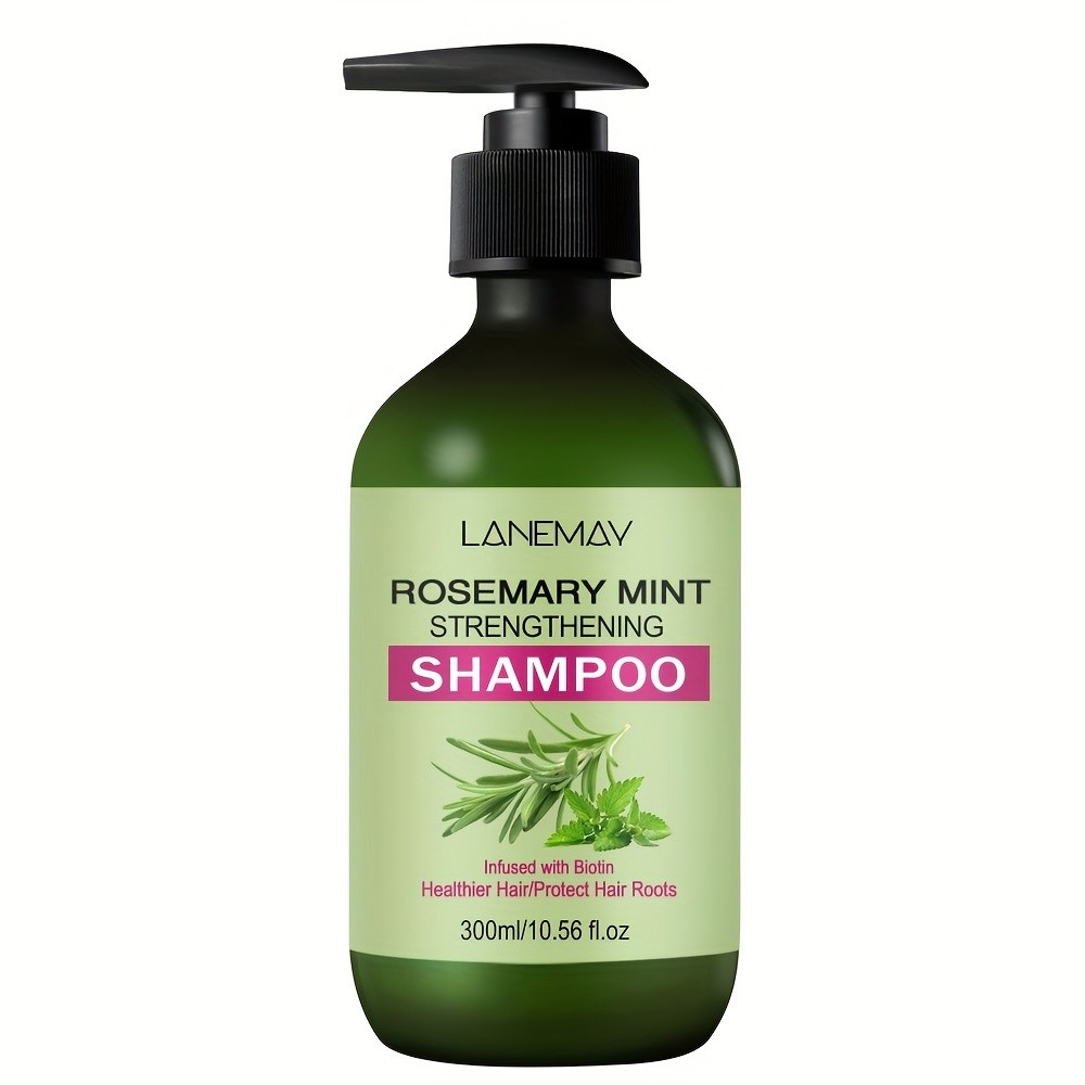 LANEMAY Rosemary Mint Shampoo Strengthening and Cleansing Shampoo for All Hair Types