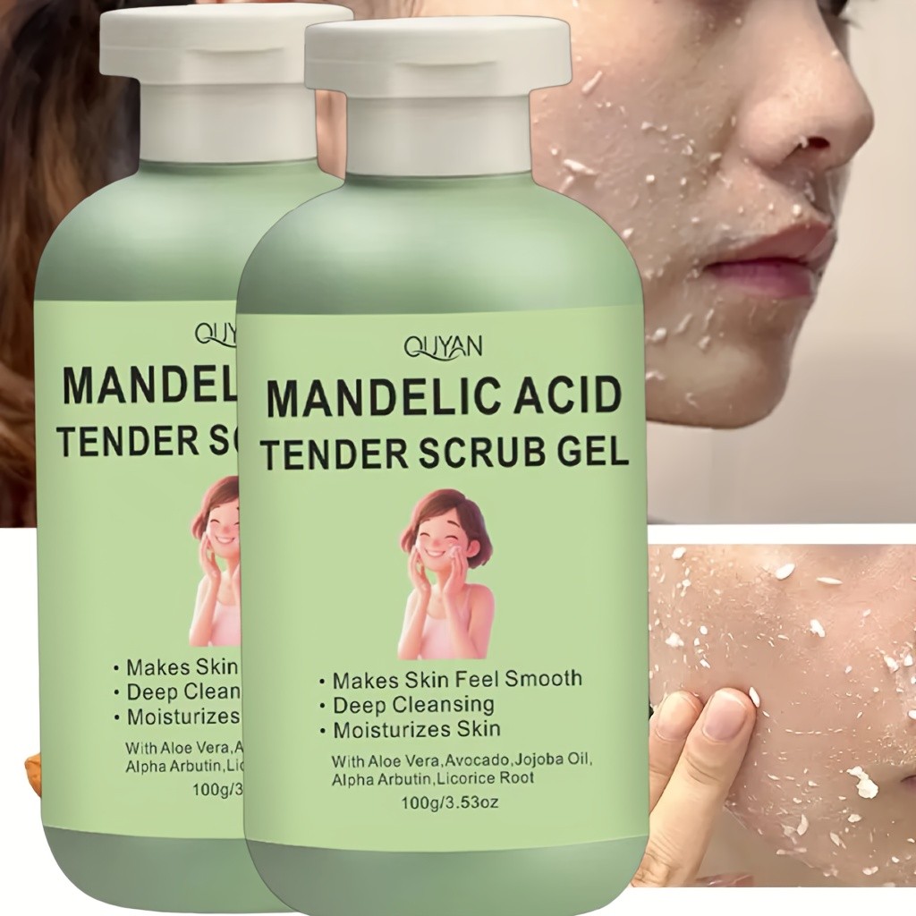Exfoliating Scrub Gel  Deep Cleansing, Moisturizing, and Gentle Exfoliation for Face, Hands, and Feet