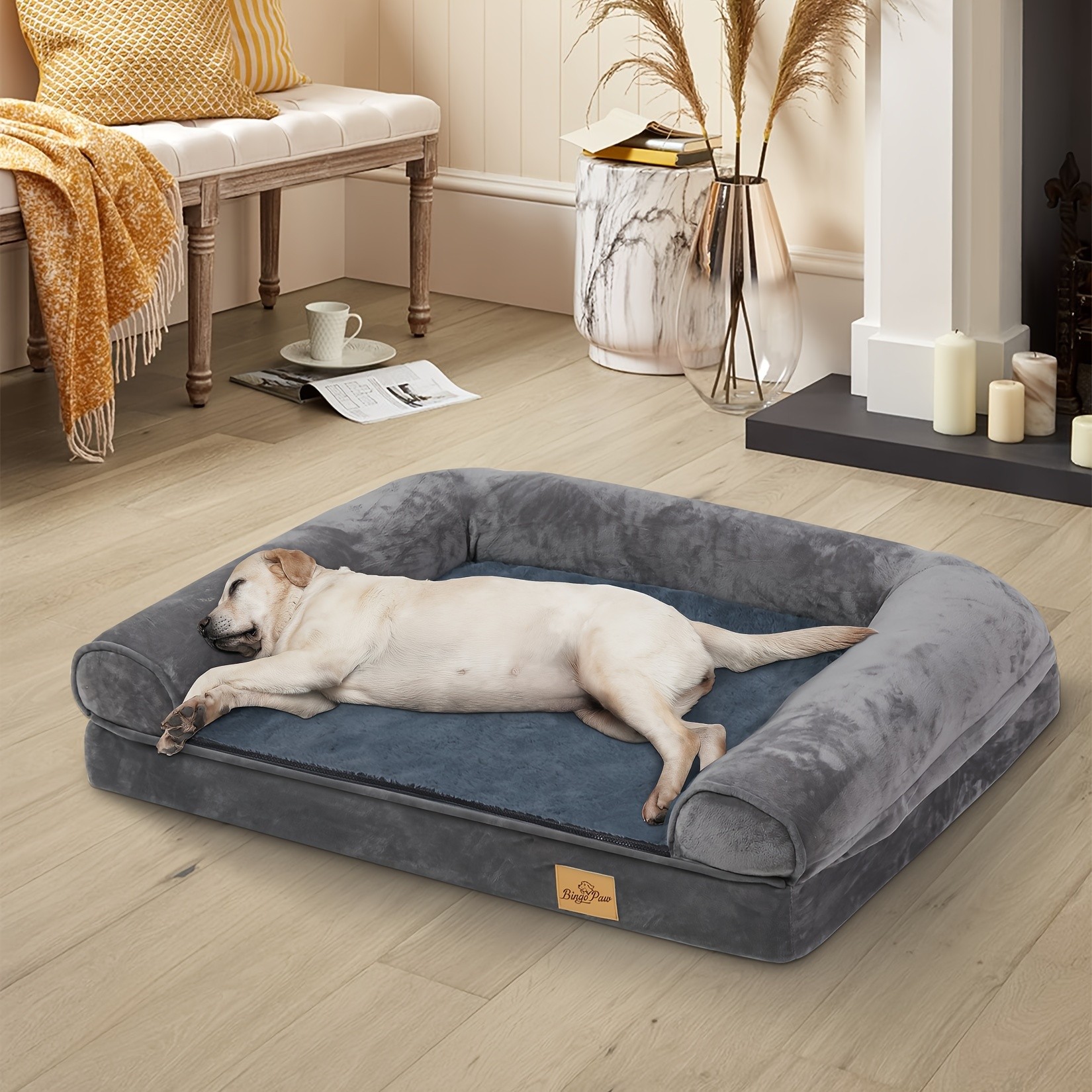 wisfor Large Dog Sofa Bed  Memory Foam Comfort for Your Pets Ultimate Relaxation