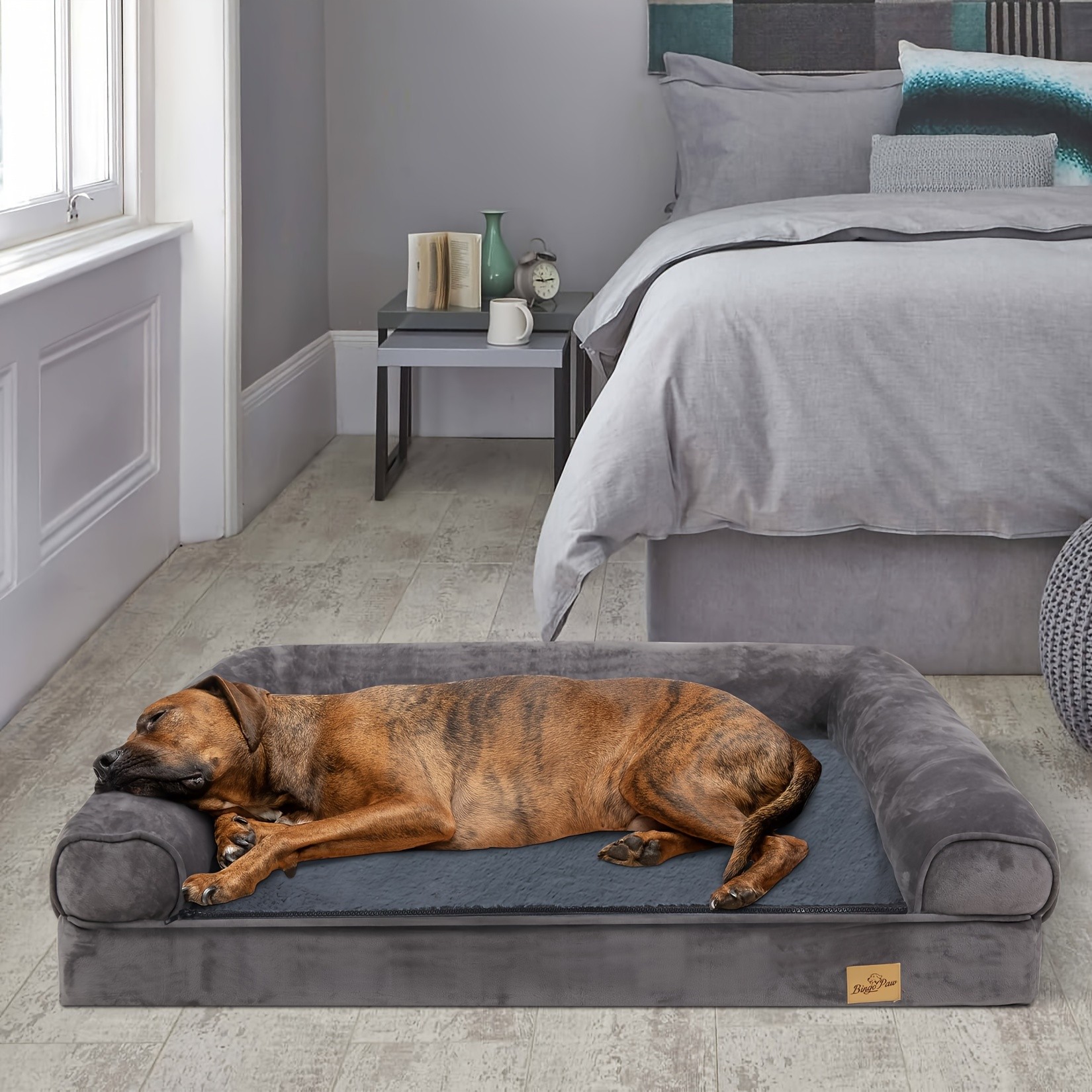 wisfor Large Dog Sofa Bed  Memory Foam Comfort for Your Pets Ultimate Relaxation