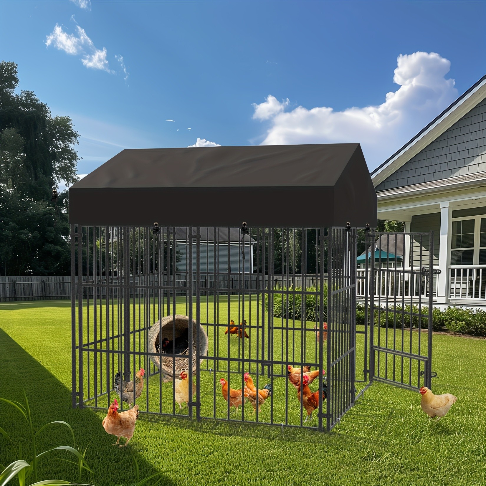 wisfor Heavy Duty Metal Dog Crate Spacious, Durable, and Ideal for Small to Medium Dogs