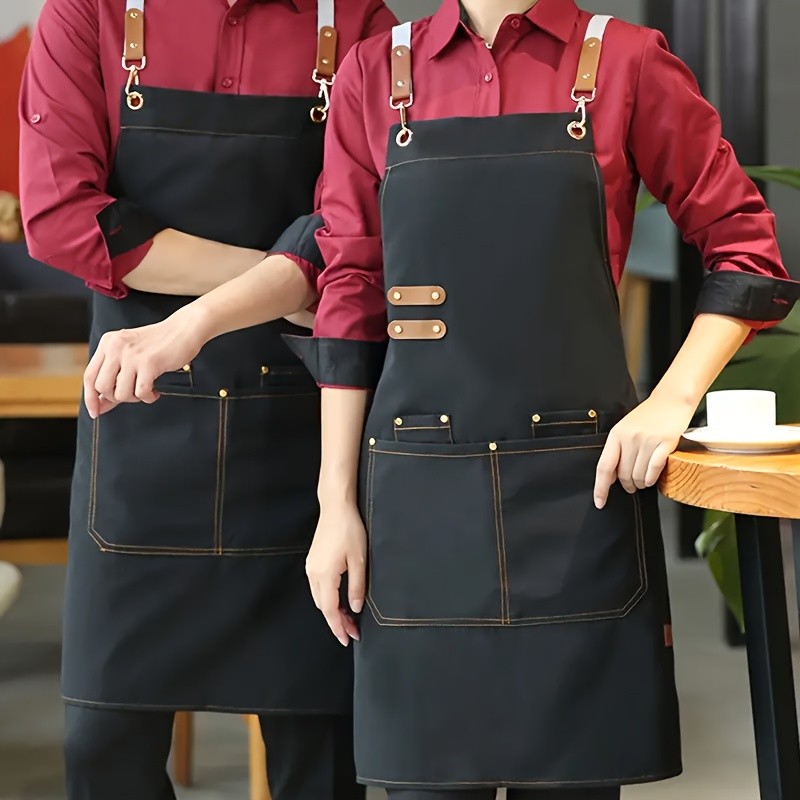 FARIDABIO Stylish Polyester Apron Comfortable and Practical Apron for Men and Women