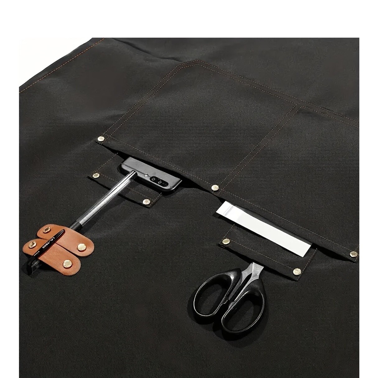FARIDABIO Stylish Polyester Apron Comfortable and Practical Apron for Men and Women