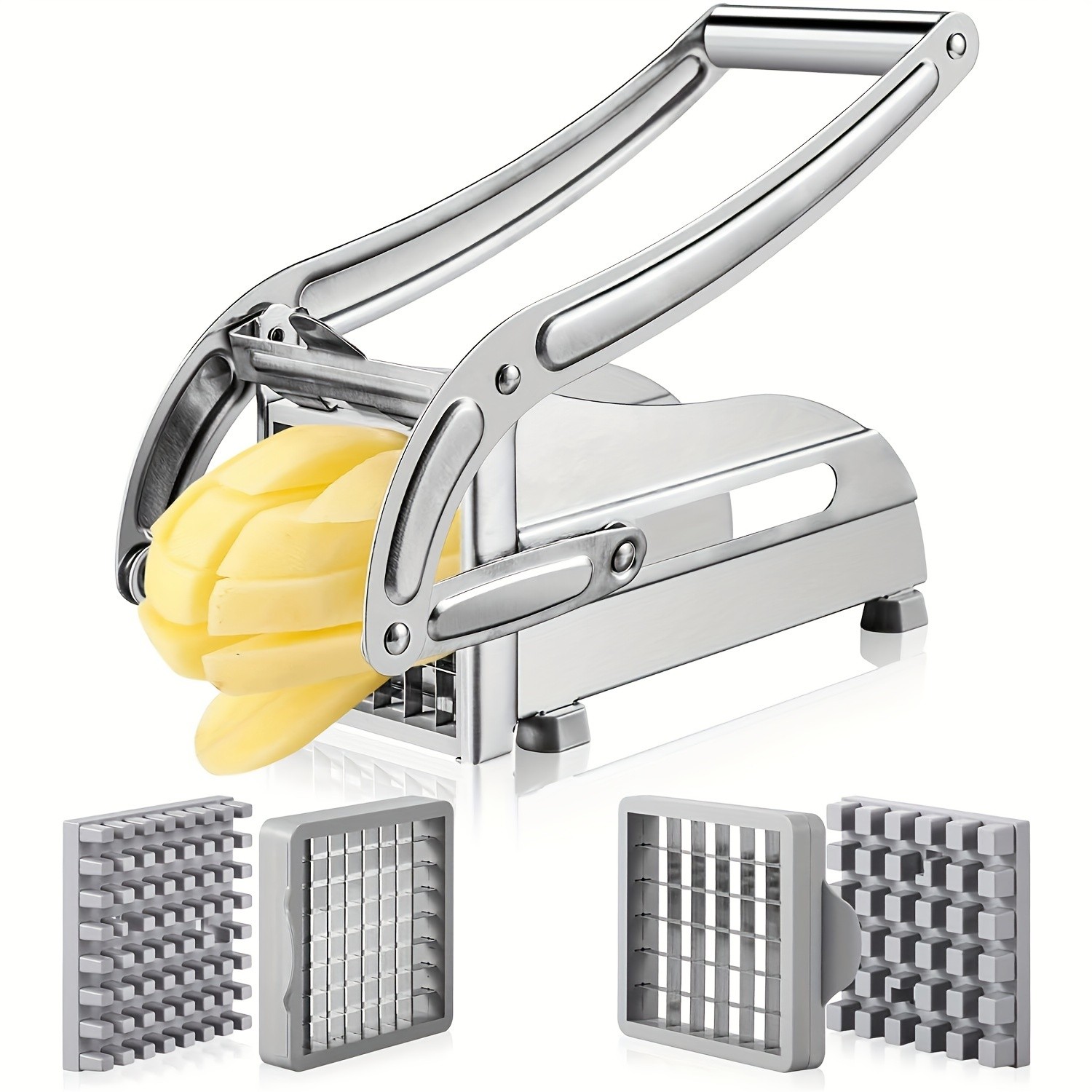 FARIDABIO Stainless Steel Fruit Cutting Machine Manual French Fry Cutter and Vegetable Chopper