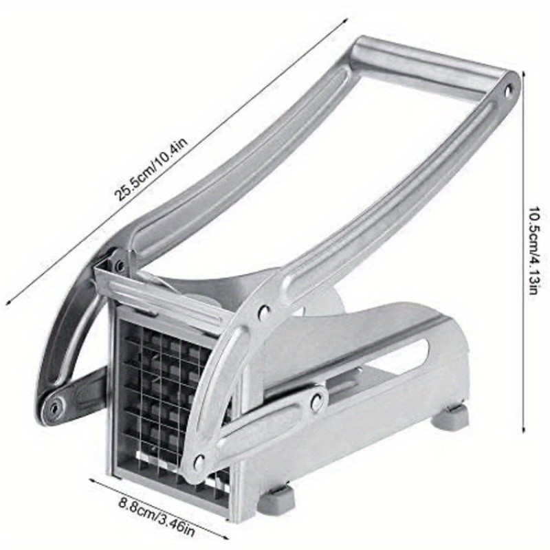 FARIDABIO Stainless Steel Fruit Cutting Machine  Manual French Fry Cutter and Vegetable Chopper