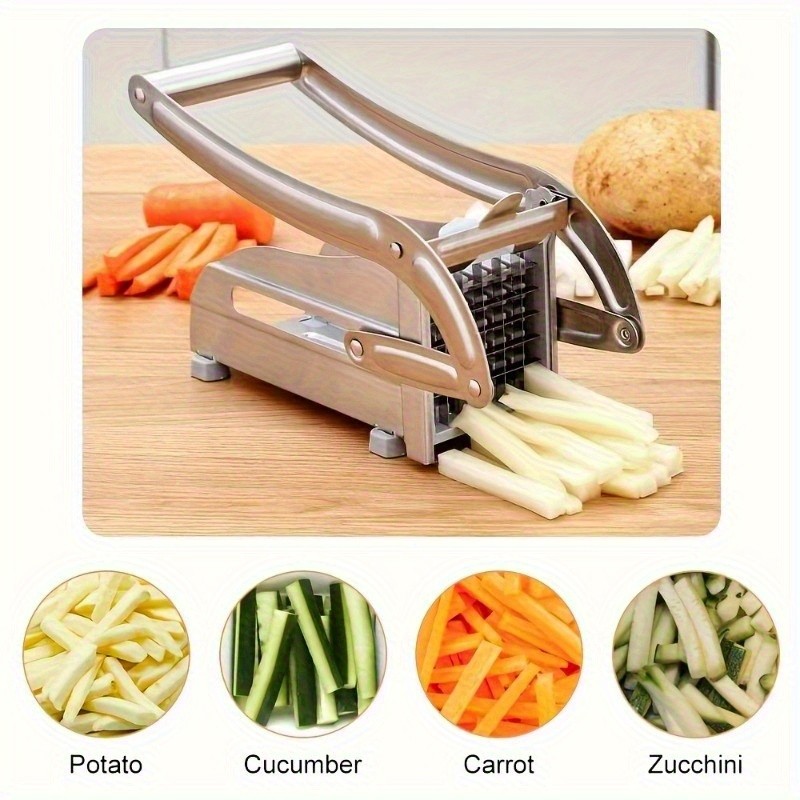 FARIDABIO Stainless Steel Fruit Cutting Machine Manual French Fry Cutter and Vegetable Chopper