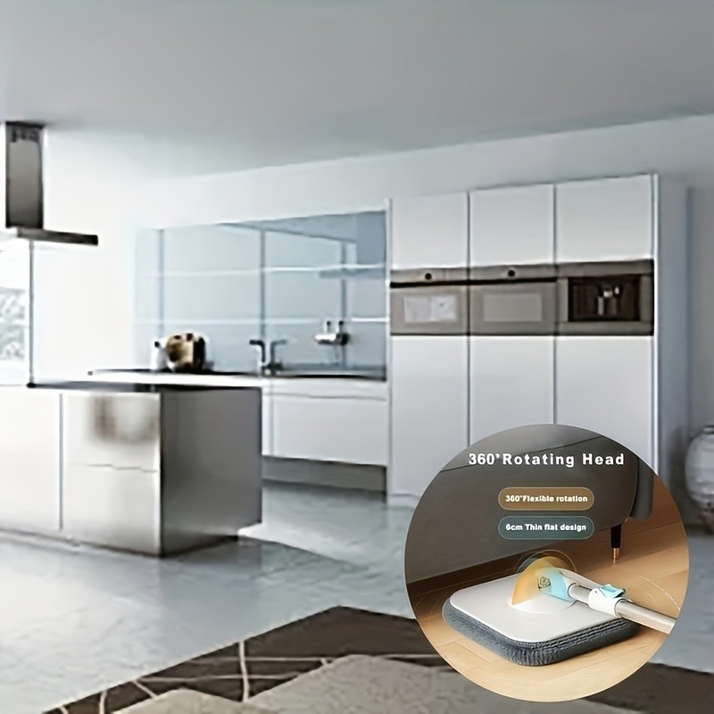 FARIDABIO 360-Degree Swivel Mop and Bucket Combo Easy-to-Clean, Non-Electric Floor Cleaning Solution