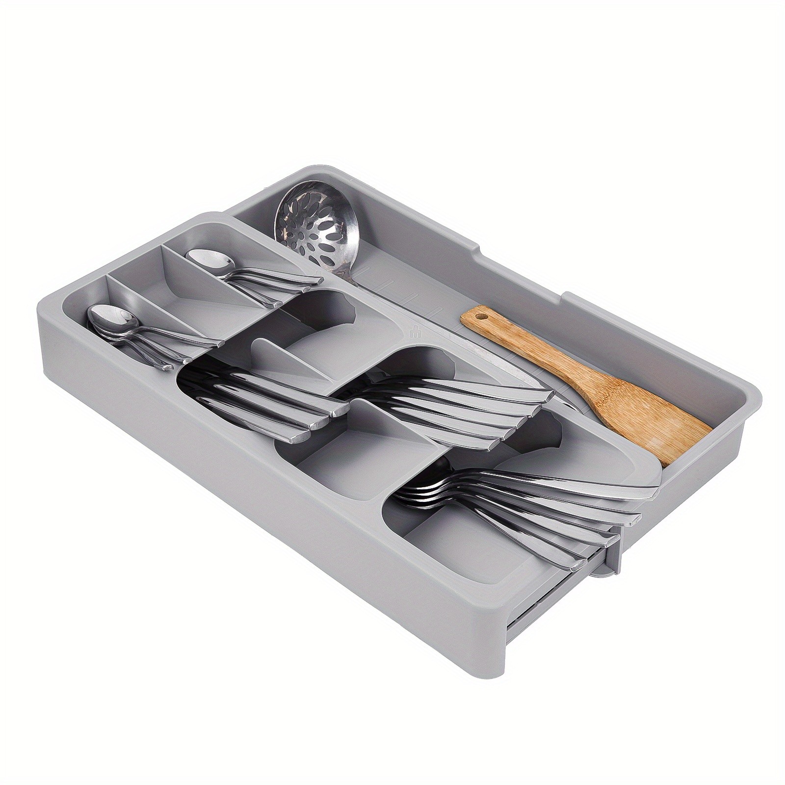 FARIDABIO Expandable Silverware Organizer Tray Versatile Utensil Holder for Kitchen Drawers