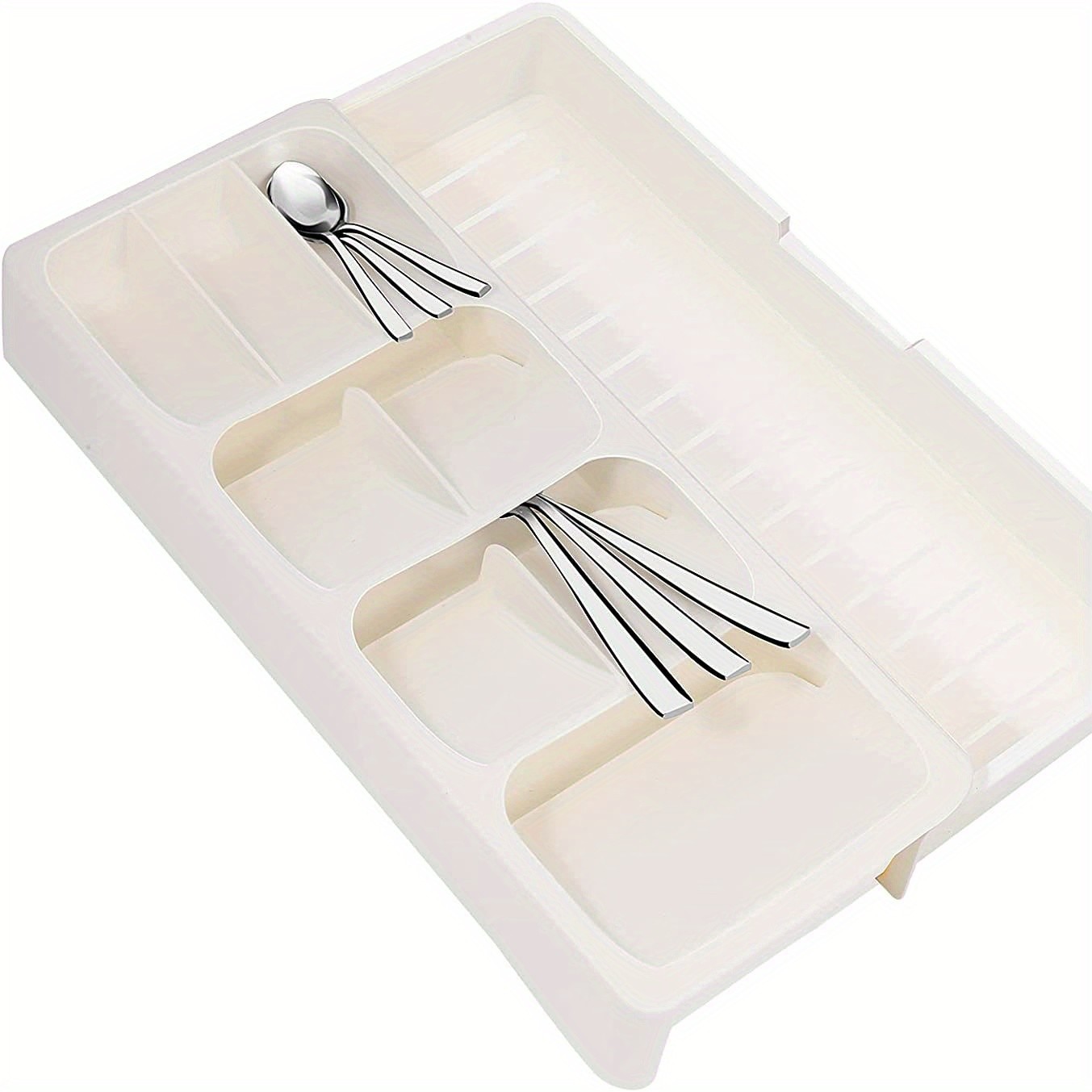 FARIDABIO Expandable Silverware Organizer Tray Versatile Utensil Holder for Kitchen Drawers