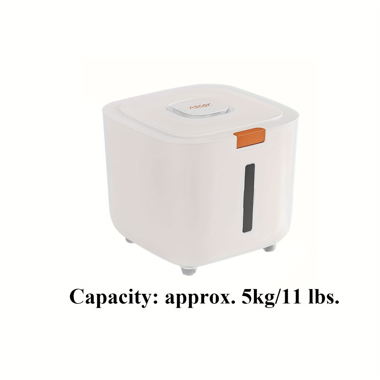 FARIDABIO 5kg Food Grade Plastic Rice Storage Bucket Insect Proof and Moisture-Sealed Flour Container