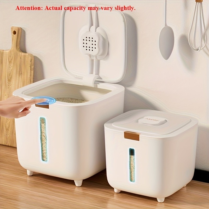 FARIDABIO 5kg Food Grade Plastic Rice Storage Bucket Insect Proof and Moisture-Sealed Flour Container