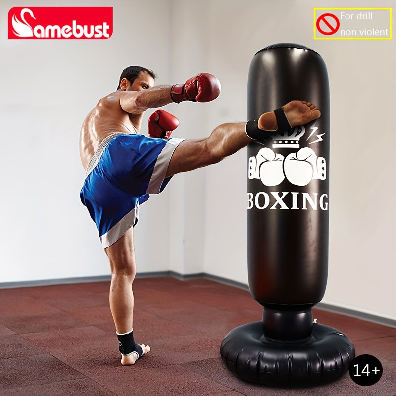 CAMEBUST Inflatable Boxing Bag PVC Punching Bag for Sports and Practice