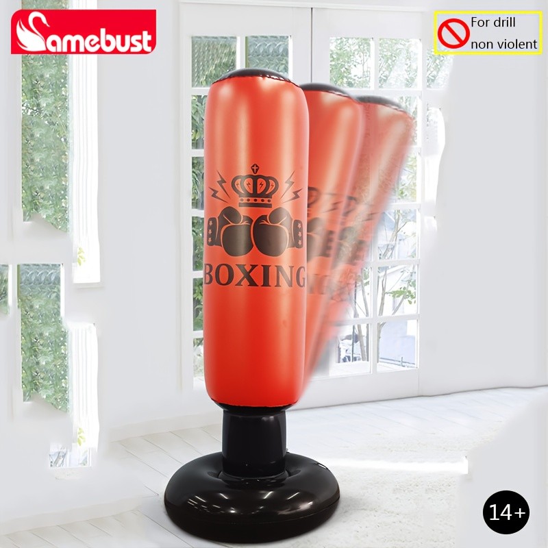 CAMEBUST Inflatable Boxing Bag PVC Punching Bag for Sports and Practice