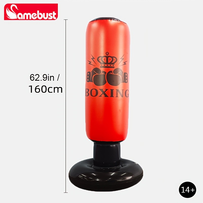 CAMEBUST Inflatable Boxing Bag PVC Punching Bag for Sports and Practice