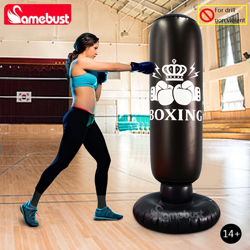CAMEBUST Inflatable Boxing Bag PVC Punching Bag for Sports and Practice