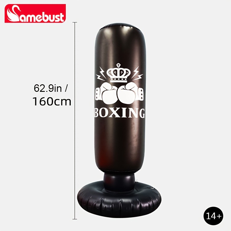 CAMEBUST Inflatable Boxing Bag PVC Punching Bag for Sports and Practice