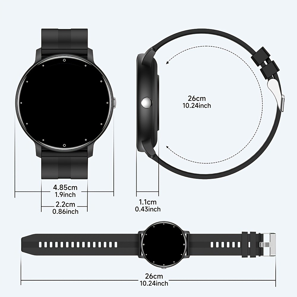 ERUN Smartwatch All-in-One Sports and Fitness Tracker with Full Touchscreen