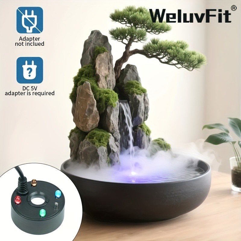 WELUVFIT Fog Machine with Bonsai Tree Design