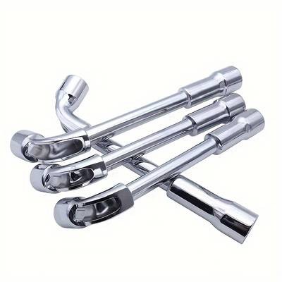 PMMJ L-Shaped Pipe Wrench Set  Versatile Chrome Vanadium Steel Wrench Set for Maintenance Tasks