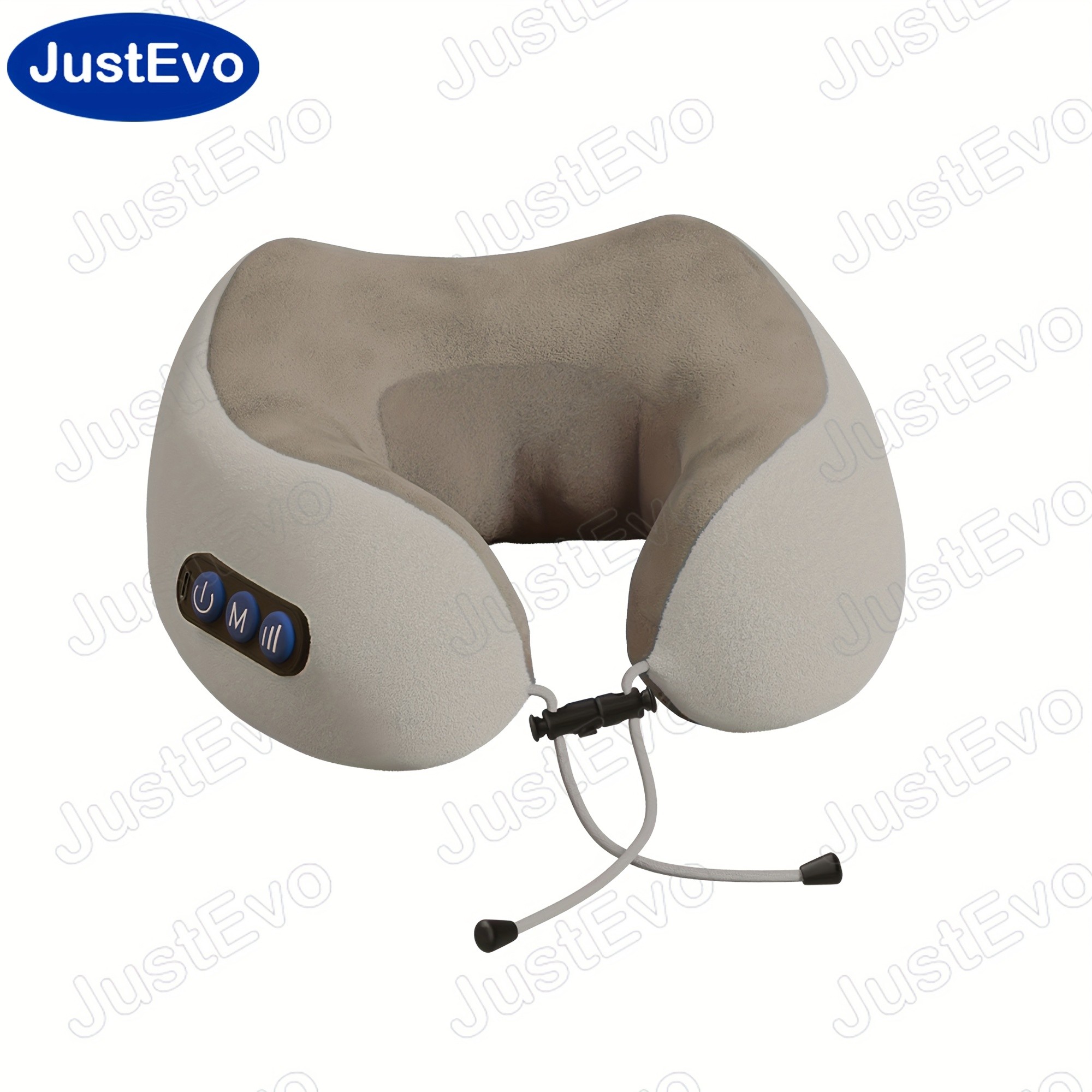 JUSTEVO Electric Neck Massage Pillow Perfect Neck Relief for Travel, Office, and On-the-Go