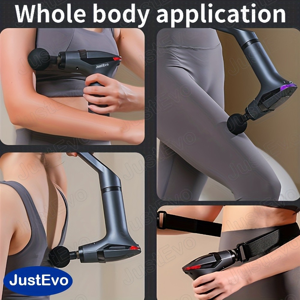 JUSTEVO Upgraded Multifunctional Electric Massage Gun Versatile Relief for Post-Workout Recovery and Daily Use