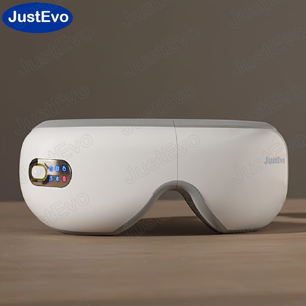 JUSTEVO Eye Massager Music-Enhanced Eye Relaxation for a Healthier, Refreshed You
