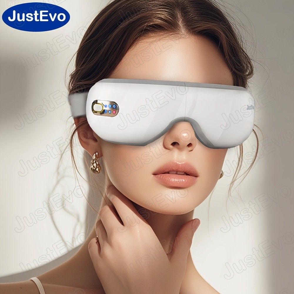 JUSTEVO Eye Massager Music-Enhanced Eye Relaxation for a Healthier, Refreshed You