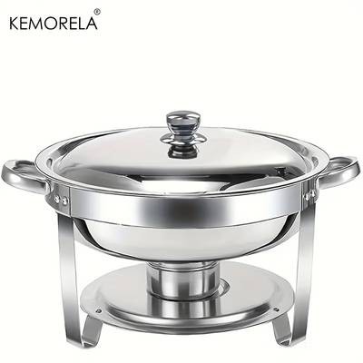 KEMORELA Stainless Steel Buffet Stove Elegant Detachable Cloche with Round Insulation for Home Gatherings Description