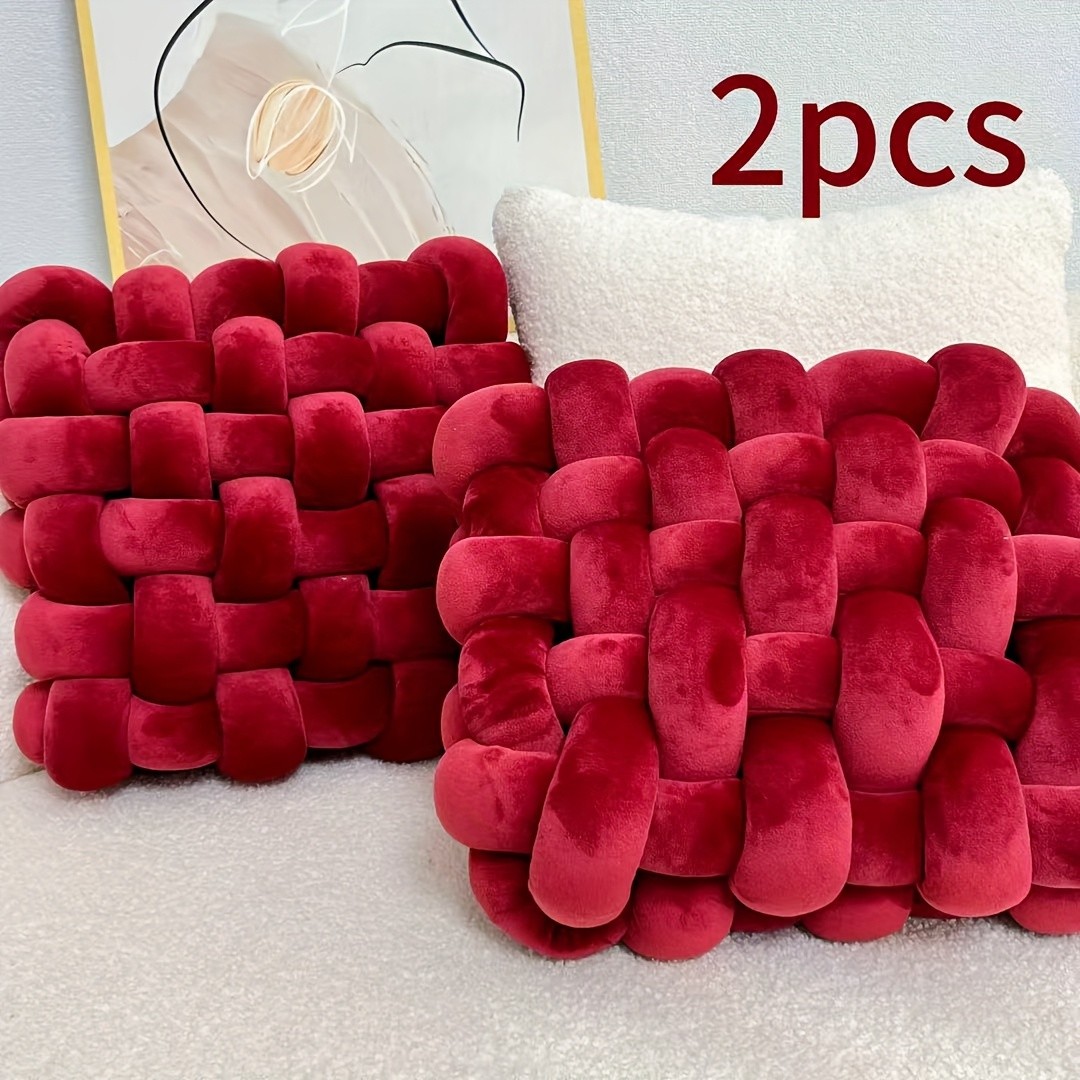 YLBKIKR 2pcs Knot Throw Pillow Soft and Plush Cushions for Stylish Home and Office Decor
