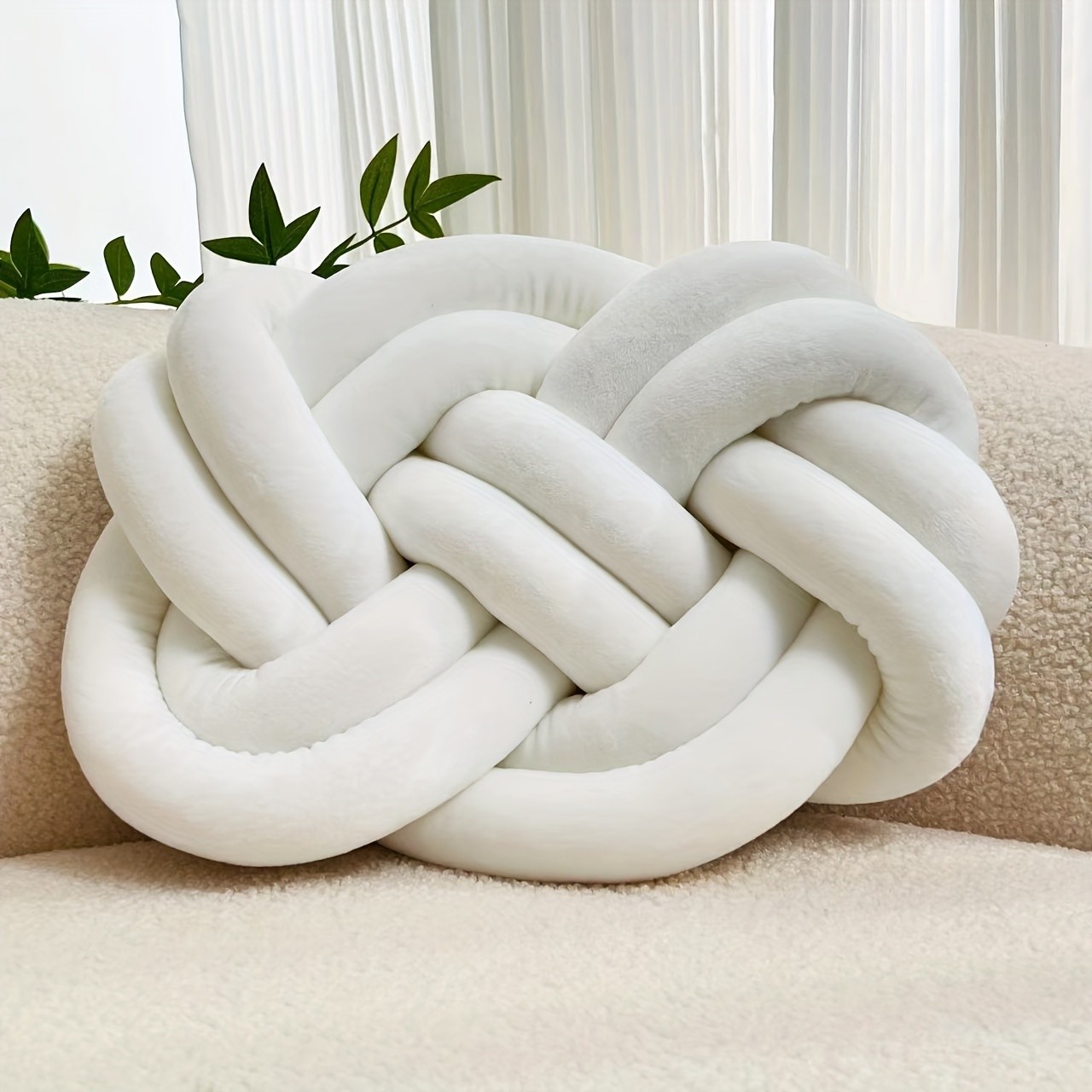 YLBKIKR Knotted Throw Pillow Stylish and Comfortable Backrest Cushions for Your Home and Bedroom