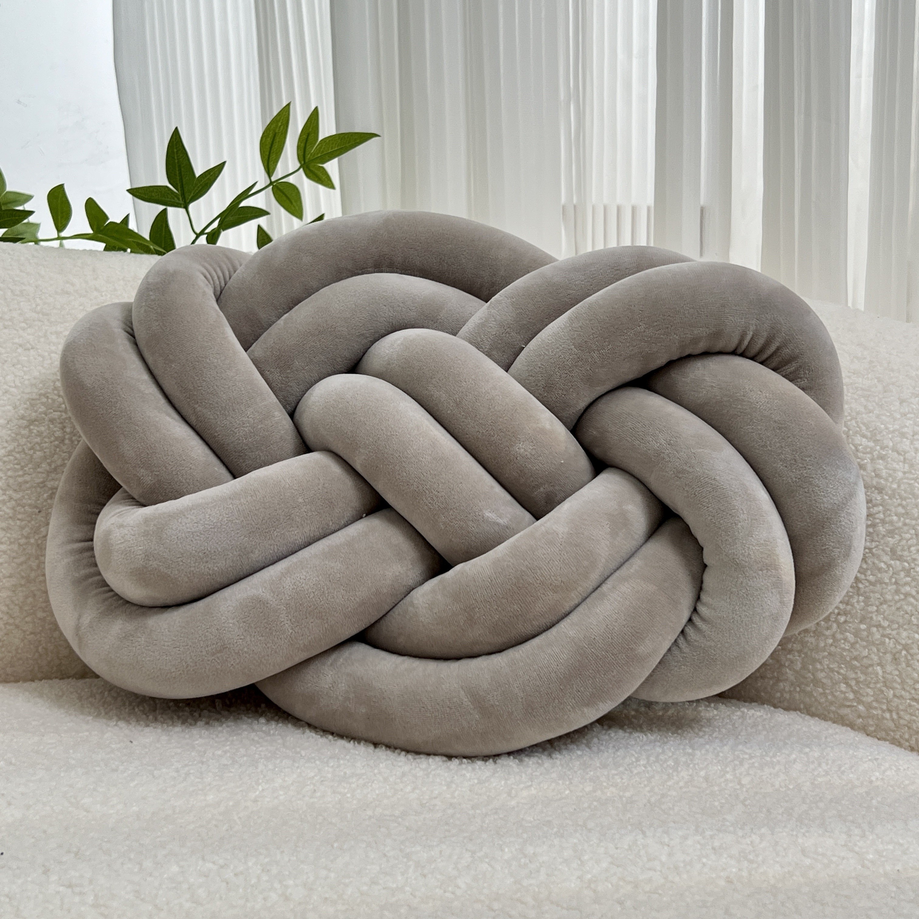 YLBKIKR Knotted Throw Pillow Stylish and Comfortable Backrest Cushions for Your Home and Bedroom