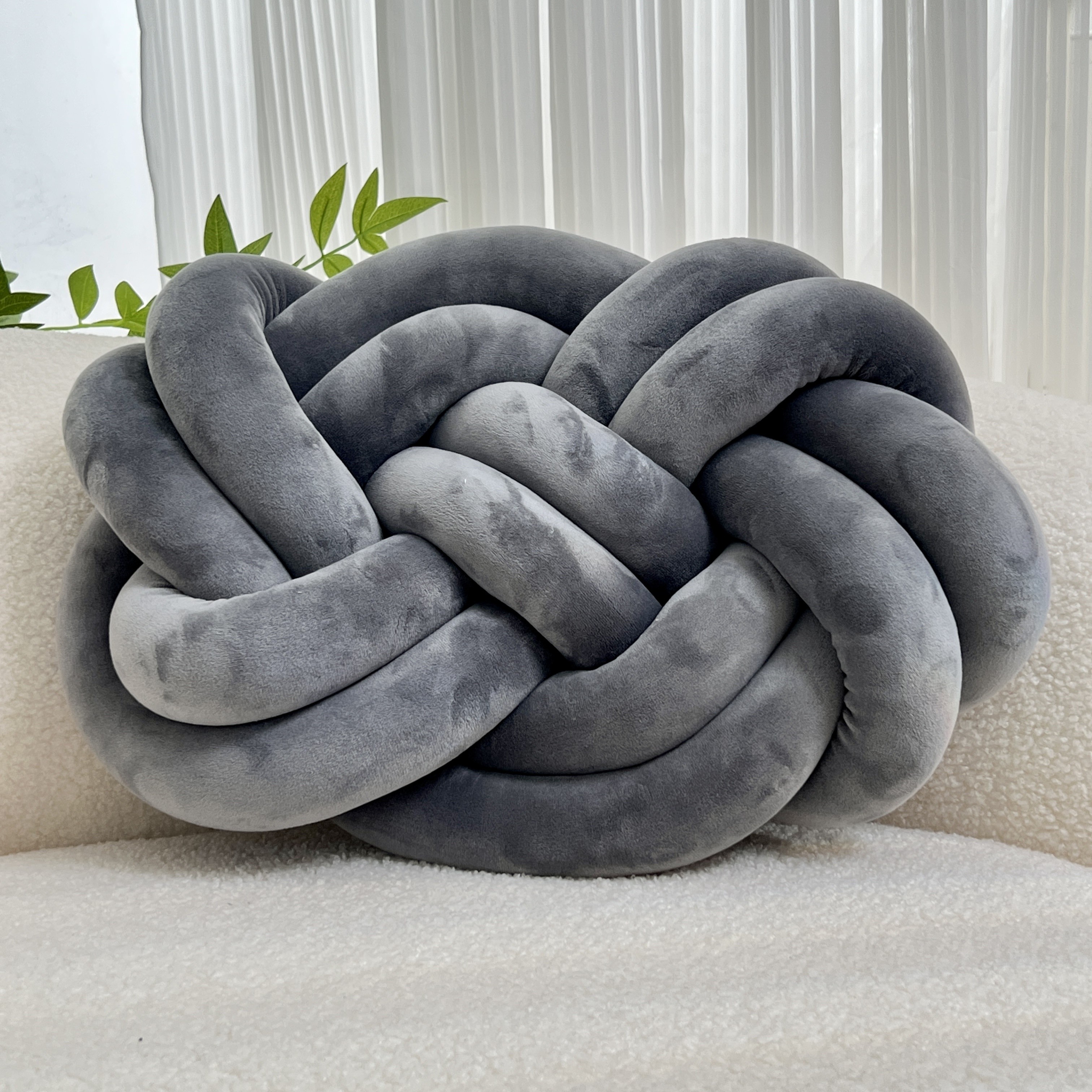 YLBKIKR Knotted Throw Pillow Stylish and Comfortable Backrest Cushions for Your Home and Bedroom