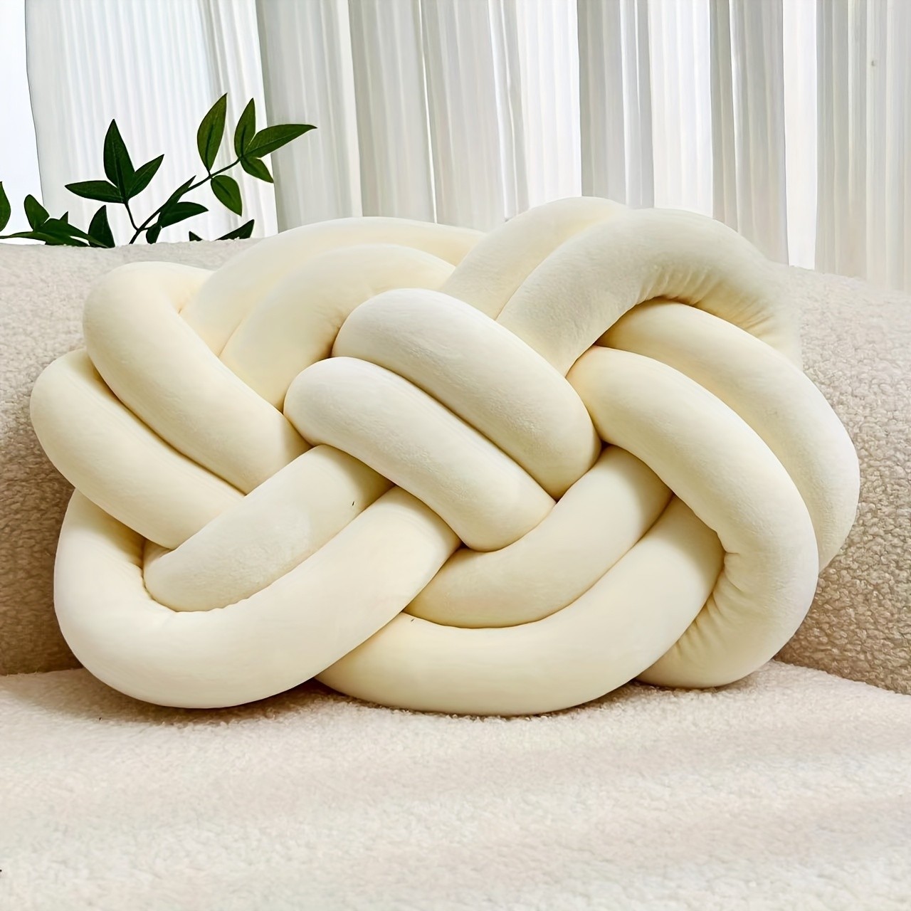 YLBKIKR Knotted Throw Pillow Stylish and Comfortable Backrest Cushions for Your Home and Bedroom
