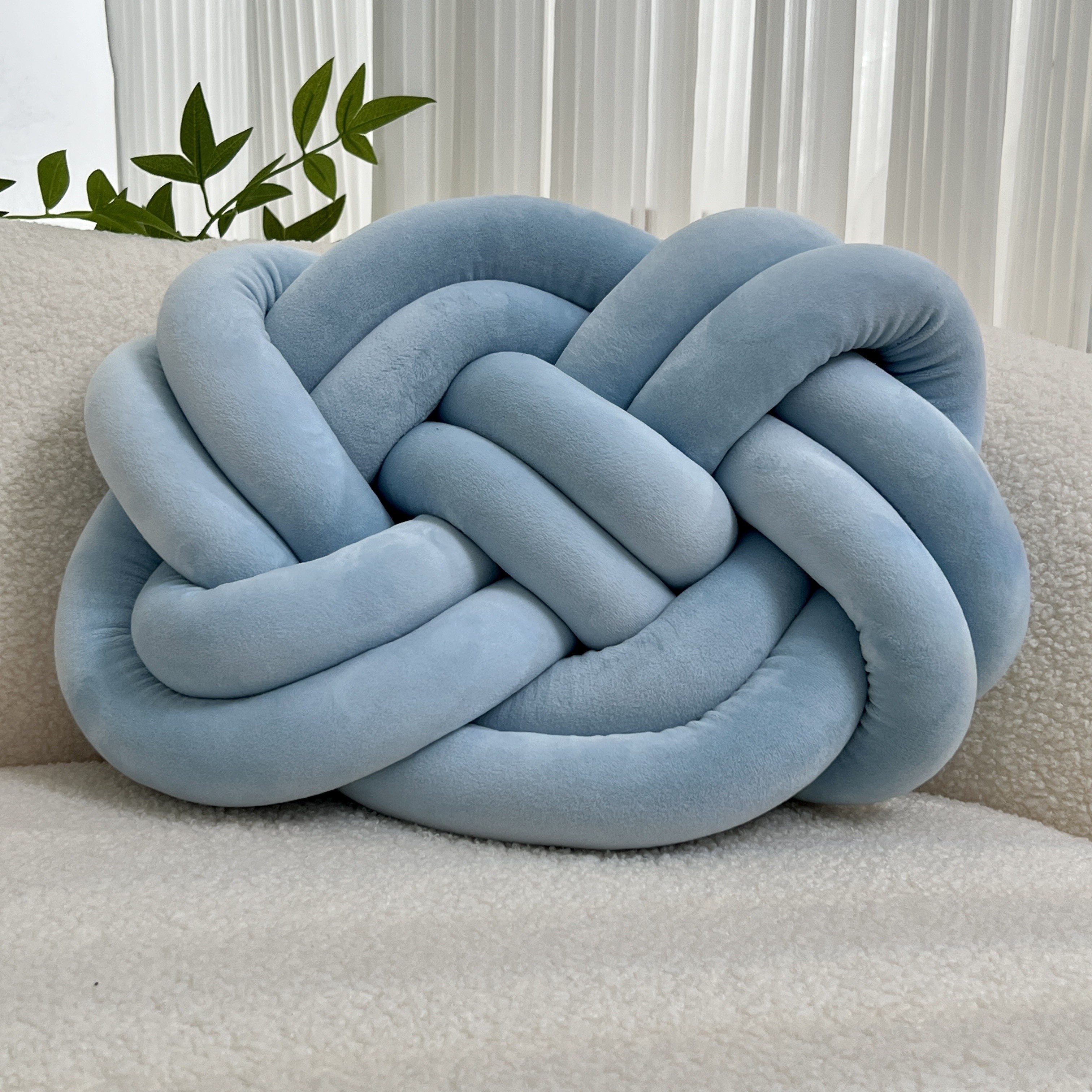 YLBKIKR Knotted Throw Pillow Stylish and Comfortable Backrest Cushions for Your Home and Bedroom