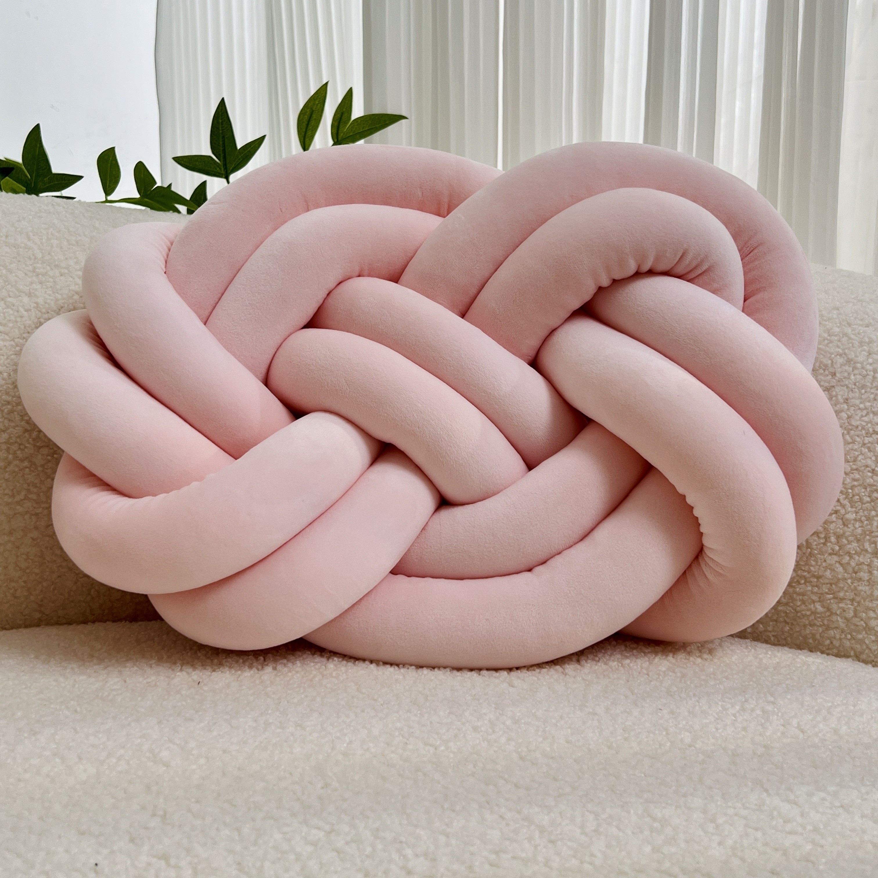 YLBKIKR Knotted Throw Pillow Stylish and Comfortable Backrest Cushions for Your Home and Bedroom