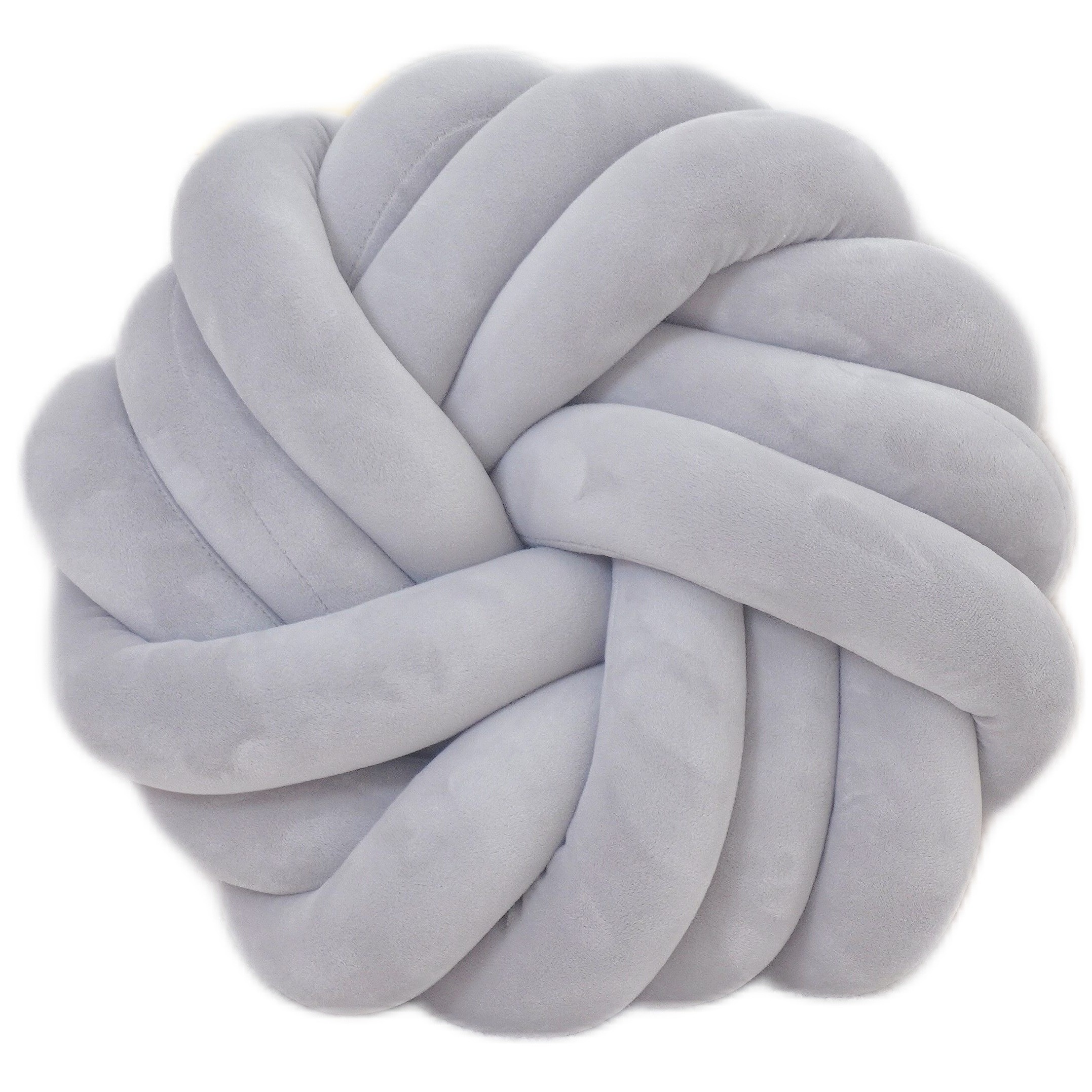 YLBKIKR Handmade Soft Plush Knot Throw Pillow  Multi-Color Modern Minimalist Cushion for Sofa, Bed, and Chair Accent