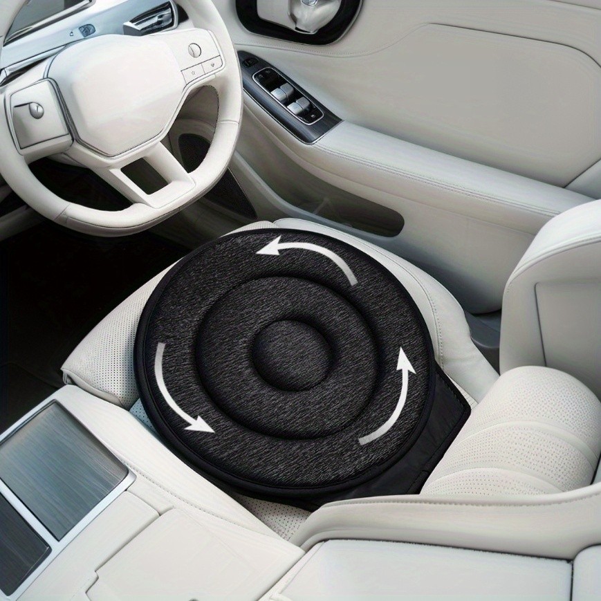 HAOZCL 360 Rotating Car Seat Cushion Portable Anti-Slip Cushion with Easy Installation for Elderly, Pregnant, and Universal Use