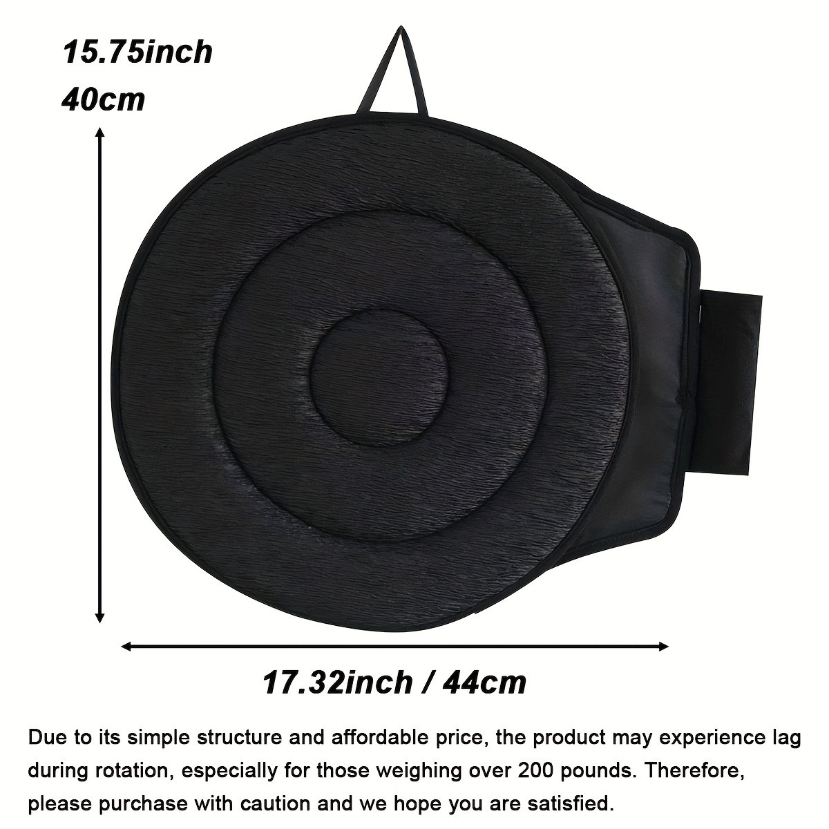 HAOZCL 360 Rotating Car Seat Cushion Portable Anti-Slip Cushion with Easy Installation for Elderly, Pregnant, and Universal Use