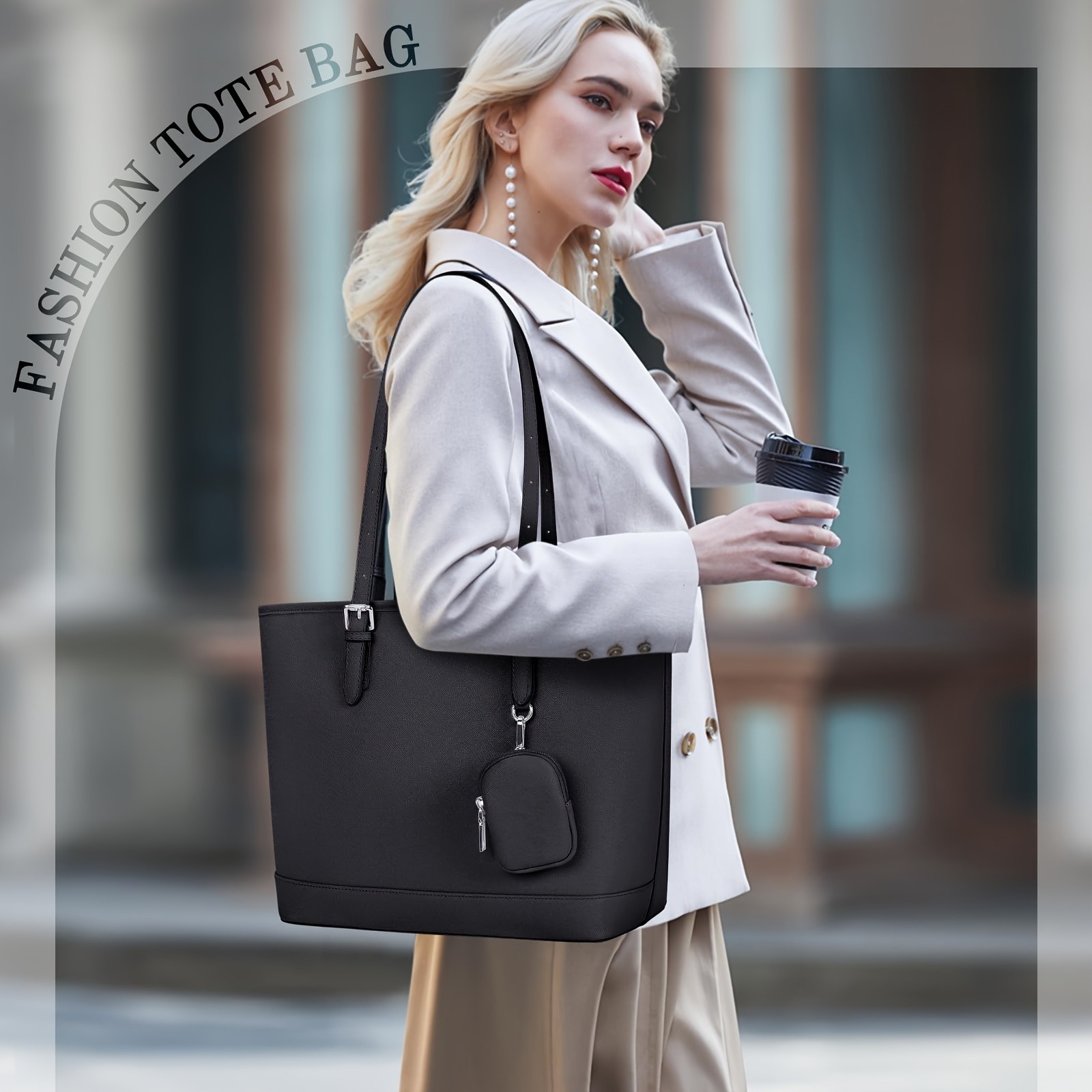 NEWHEY Womens Faux Leather Shoulder Bag Spacious, Stylish, and TSA-Compliant for Everyday Essentials