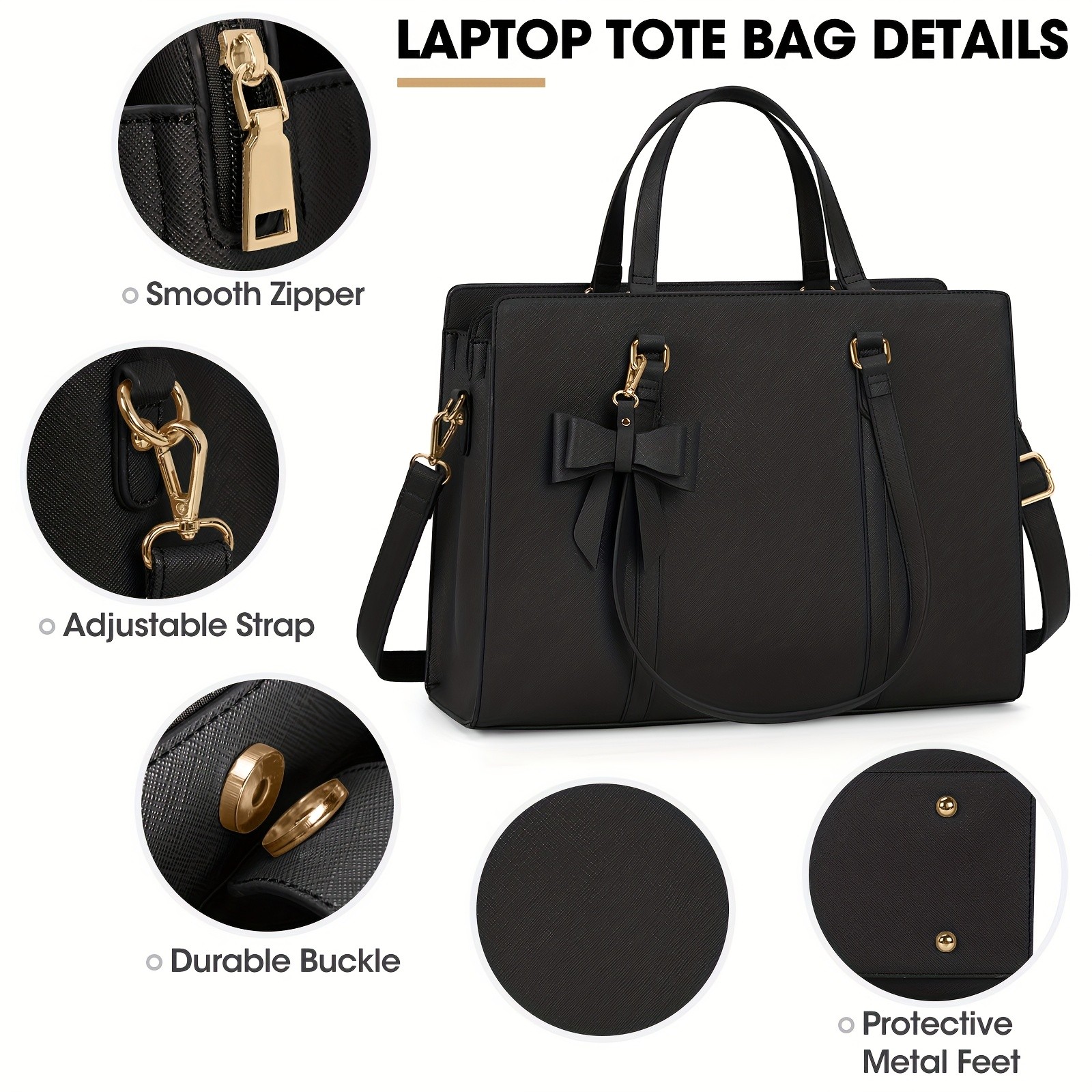 NEWHEY Laptop Bag for Women Professional, Stylish, and Lightweight for Work and Travel