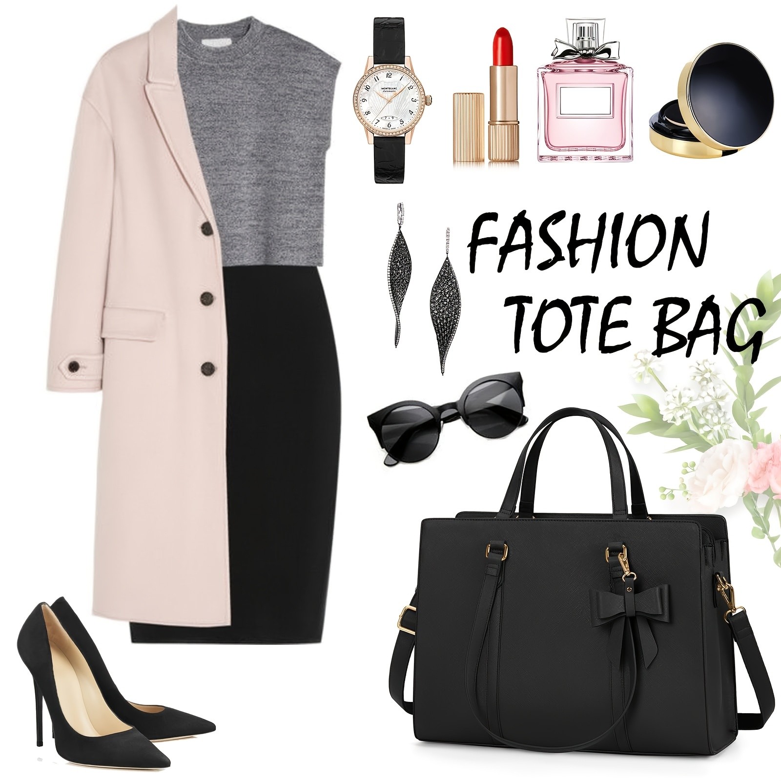 NEWHEY Laptop Bag for Women Professional, Stylish, and Lightweight for Work and Travel